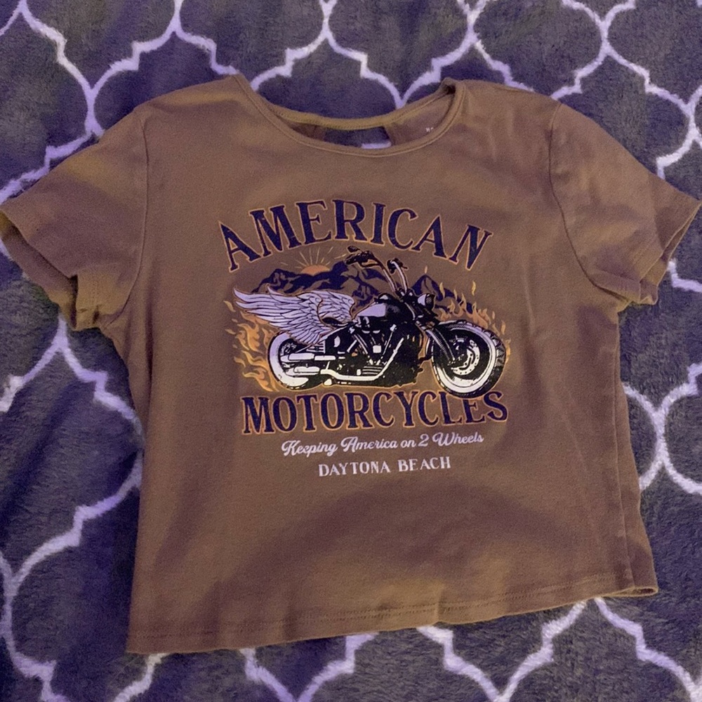 a crop top graphic tee